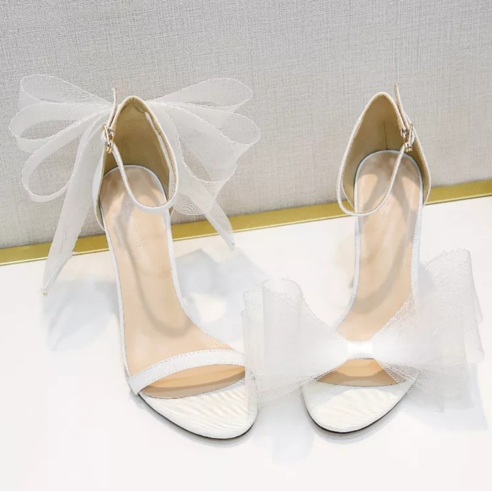 Bow Satin High Heels